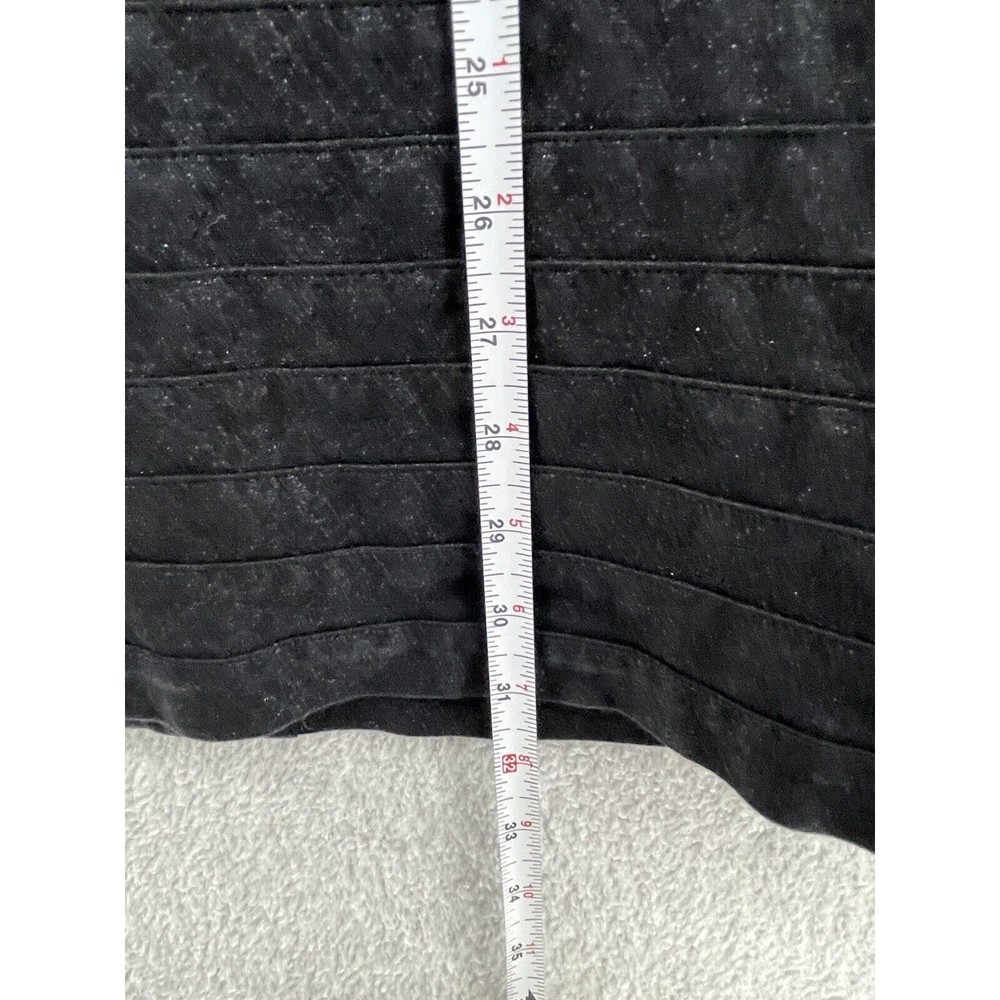 Express Women's Dress Sleeveless Surplice Tiered Bodycon Size Small Black - Picture 6 of 7